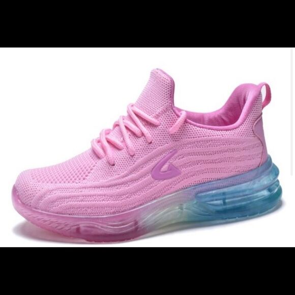 Girls clear sole sneaker lightweight breathable mesh upper - Picture 2 of 6